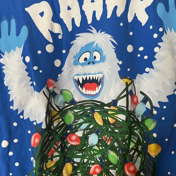 Abominable Monster Funny T Shirt Raaar! I’m So Lit! Rudolf Large - Picture 4 of 4